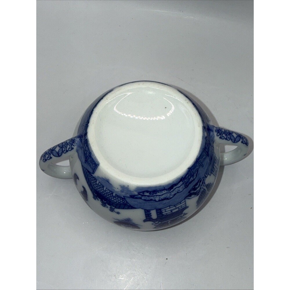 Blue Willow Sugar And Creamer Set - Picture 9 of 12